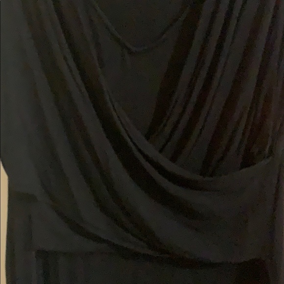 Black wrap front nursing shirt-L - Picture 2 of 2